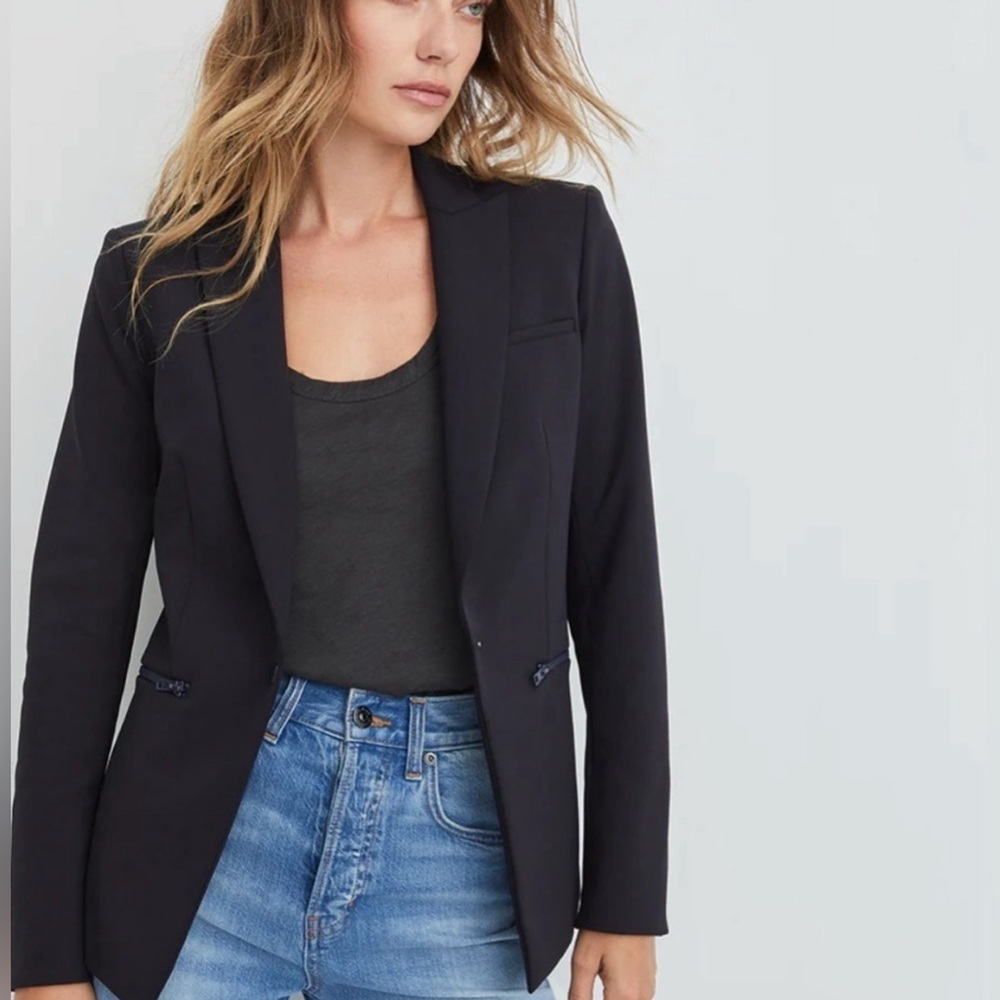 Veronica Beard Iconic Scuba Dickey Jacket Navy - Picture 2 of 8